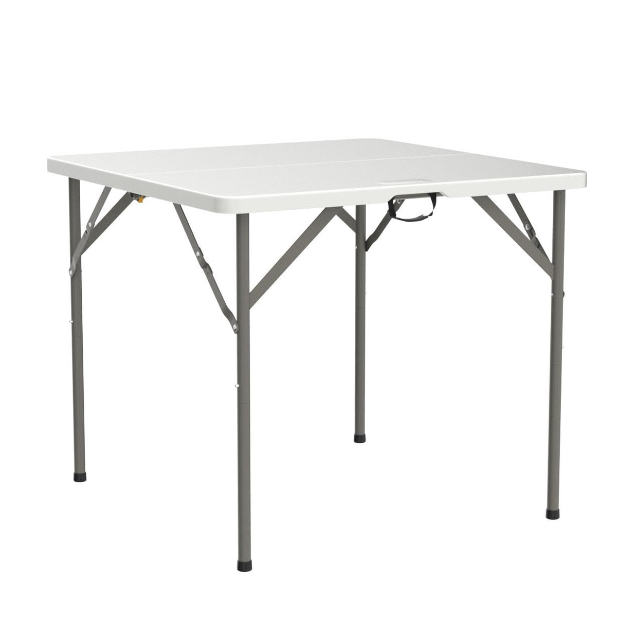 White Bi-Folding Portable Plastic Table L4896