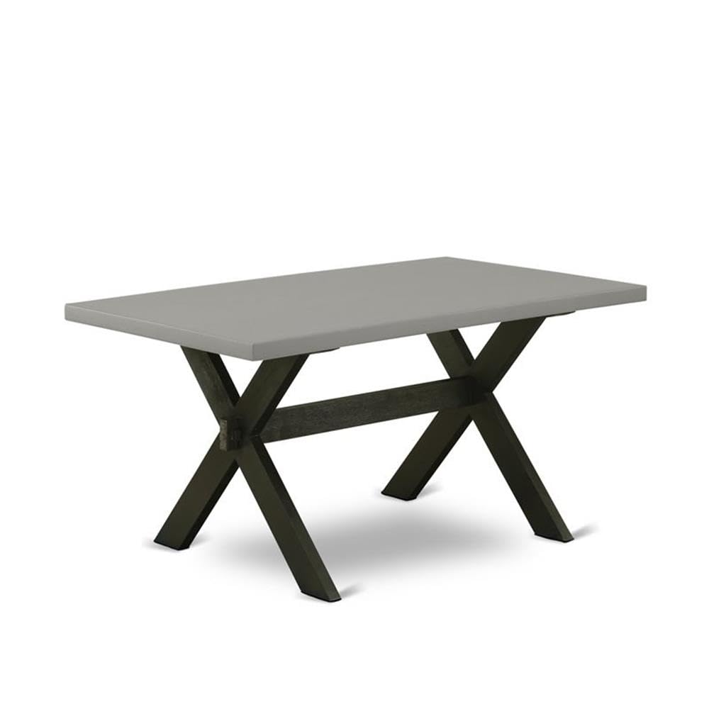 7 Piece Dining Set with 36x60 Inch Table and 6 Black Chairs M203496