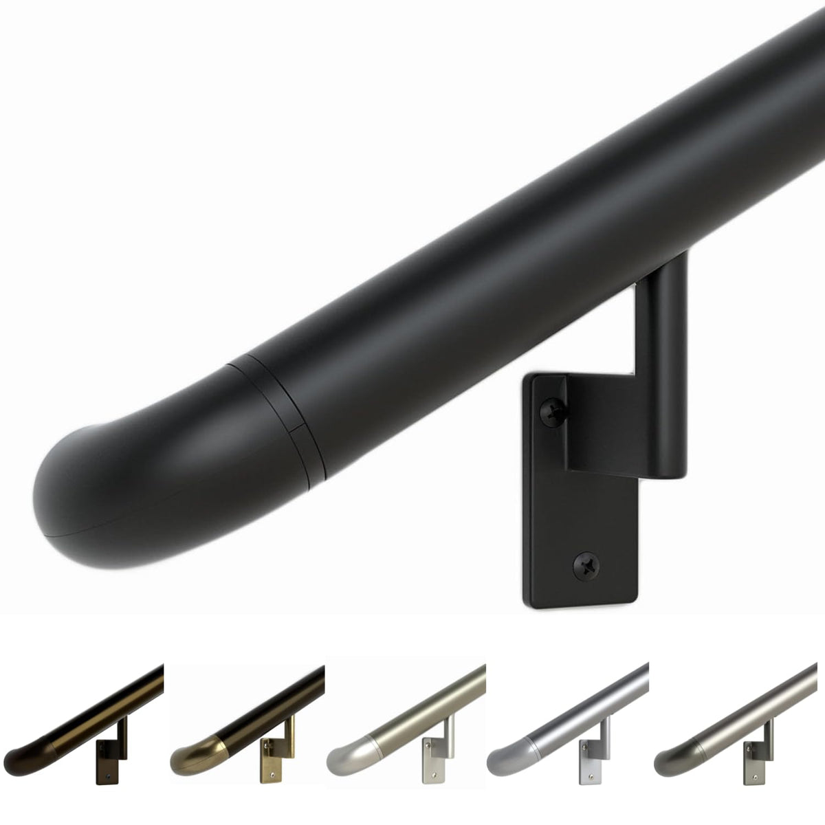 Satin Black 6ft ADA Handrail Kit O6080