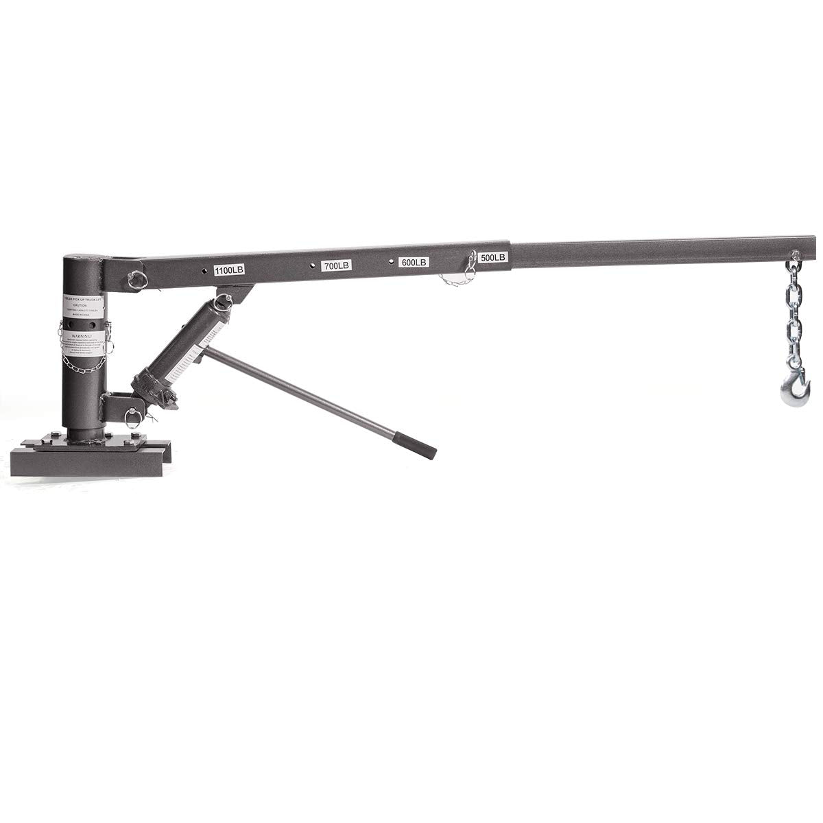1/2 Ton Capacity Pickup Truck Hoist Lift Jib Crane Telescopic Boom Q37855