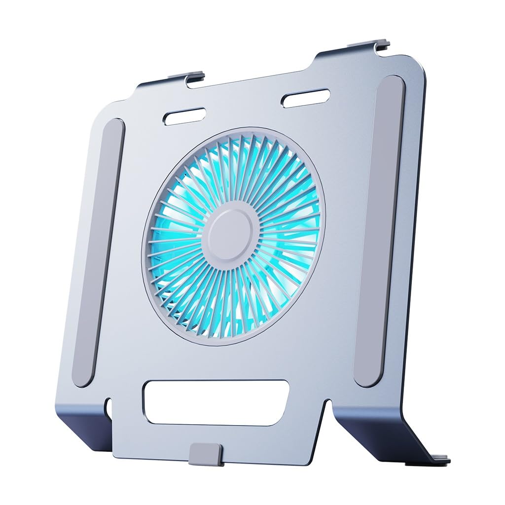 Aluminum Alloy Three Speed Regulation Light Desktop Fan Laptop Stand R909