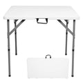 34 inch White Folding Plastic Table O61274