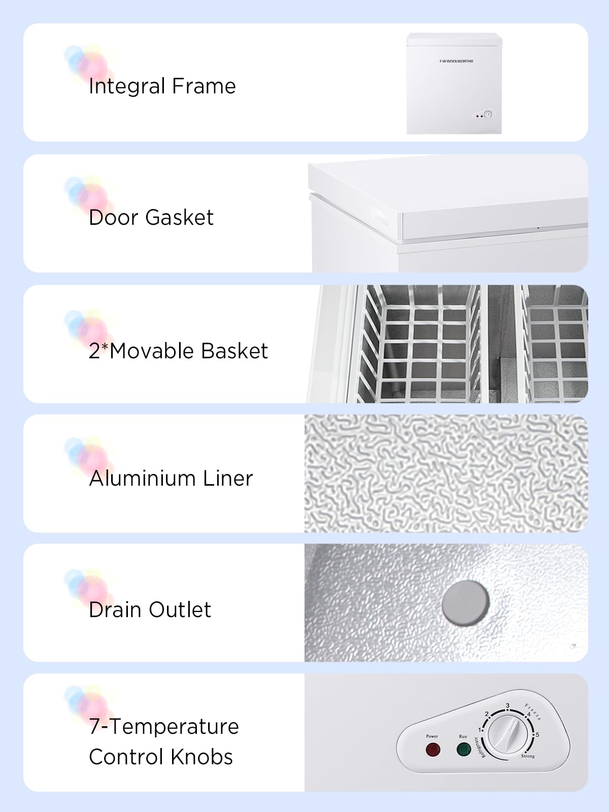 7.0 Cu.Ft Chest Freezer with Removable Basket, White A605289
