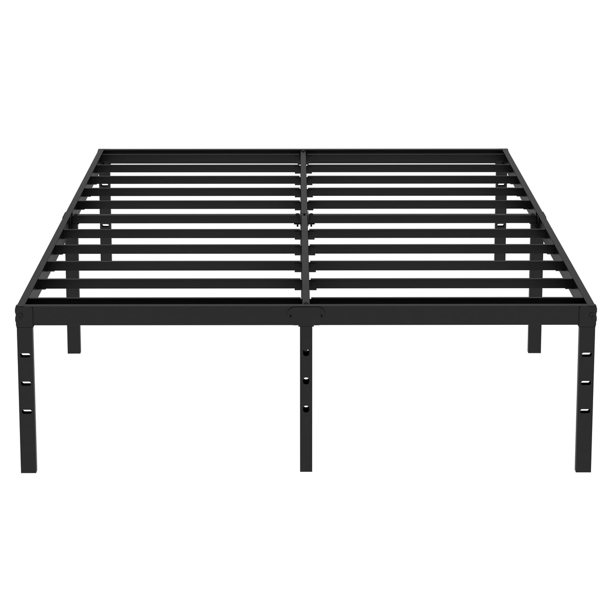 King Size Black Metal Bed Frame with Underbed Storage D558394