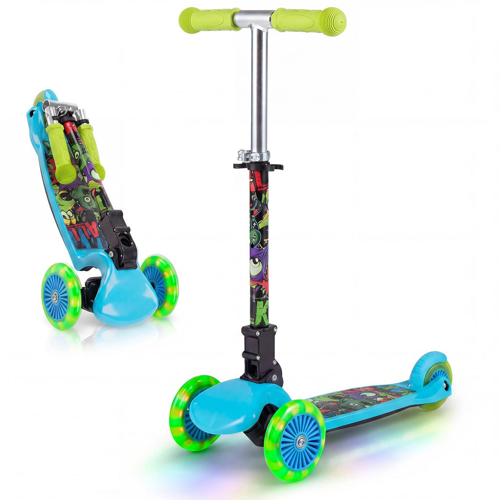 Kids 3-Wheel Kick Scooter with LED Front Wheels K699