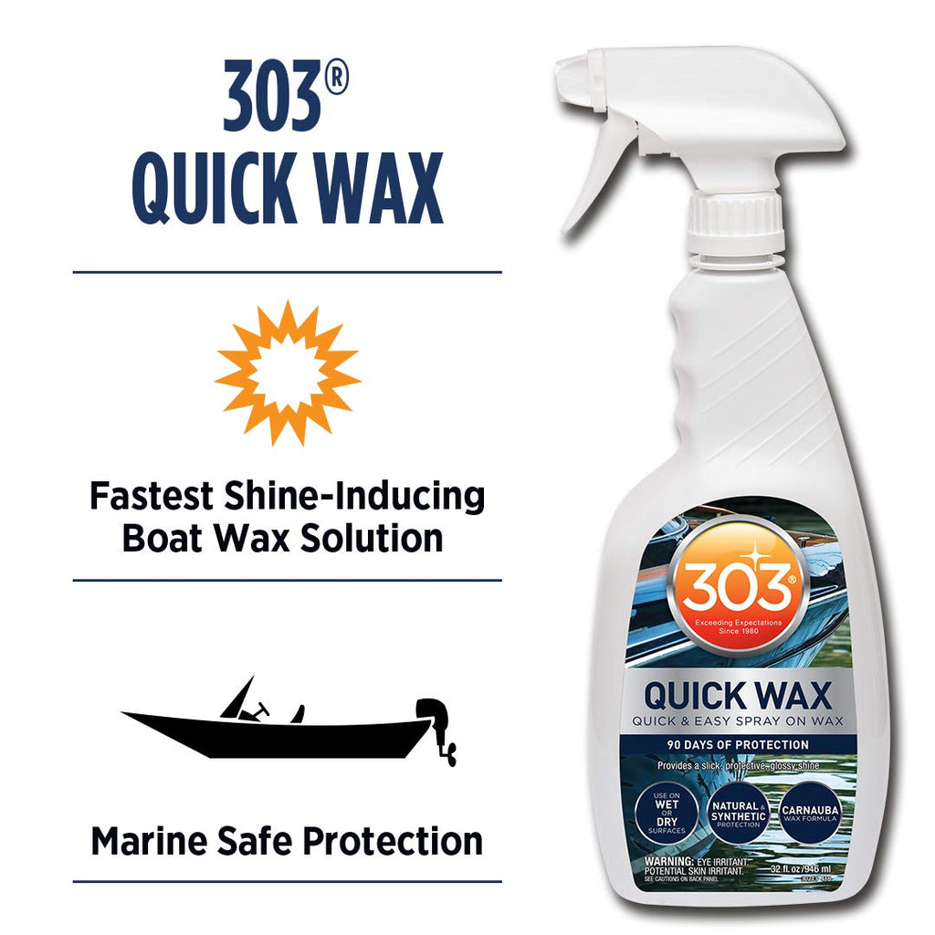 Marine Quick Wax Spray On Carnauba Wax 32 fl. oz. 6 Pack E226