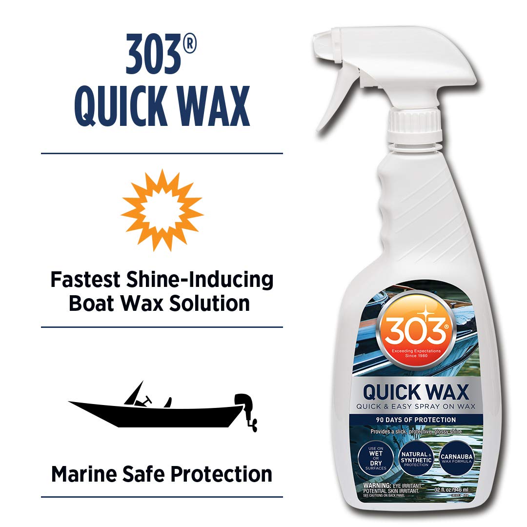 Marine Quick Wax Spray On Carnauba Wax 32 fl. oz. 6 Pack E226