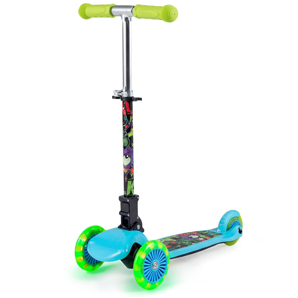 Kids 3-Wheel Kick Scooter with LED Front Wheels K699