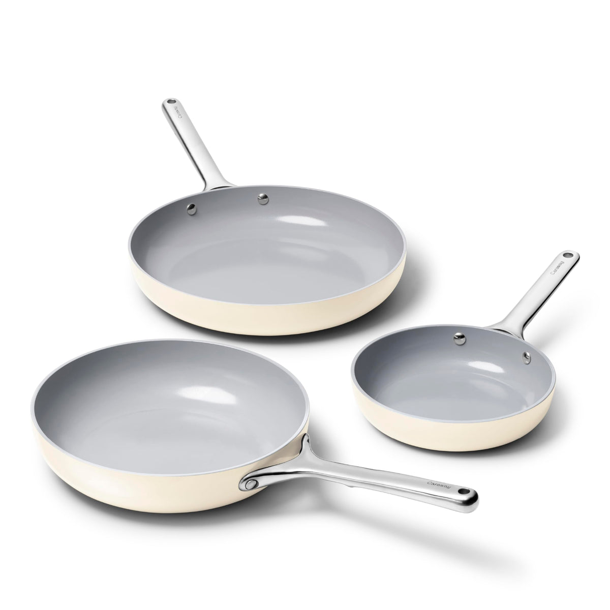 Non-Stick Ceramic Coated Fry Pan Trio, 8", 10.5", & 12" U59843