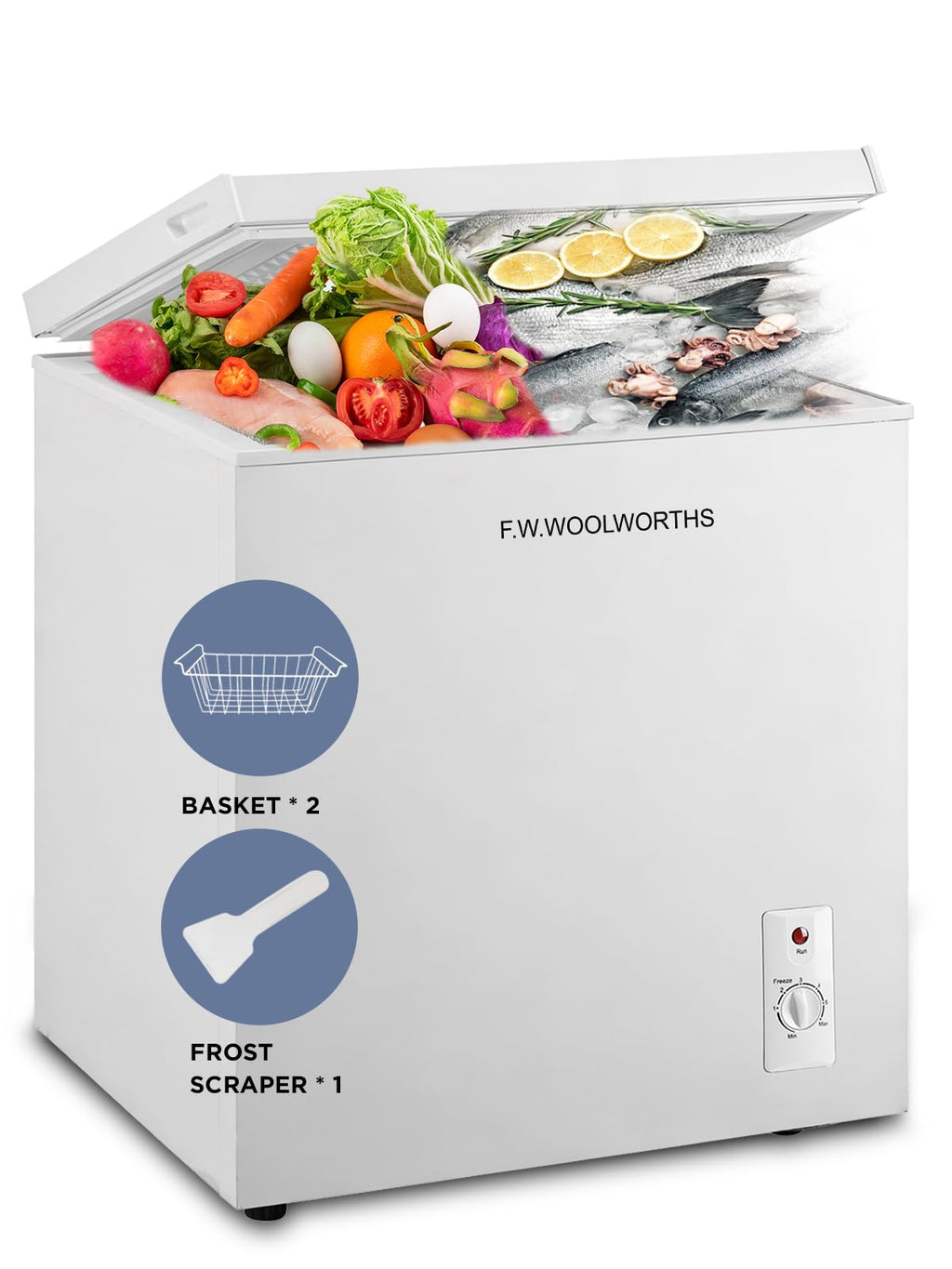 7.0 Cu.Ft Chest Freezer with Removable Basket, White A605289