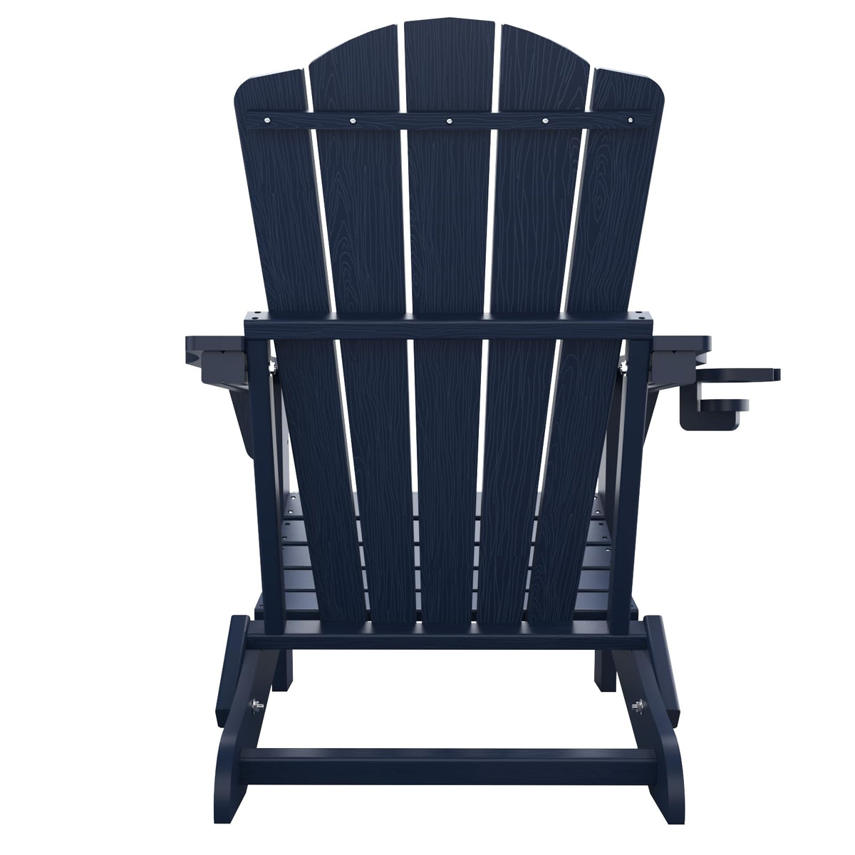 Folding Adirondack Chair Set of 2 HDPE All-Weather Outdoor Chair U625