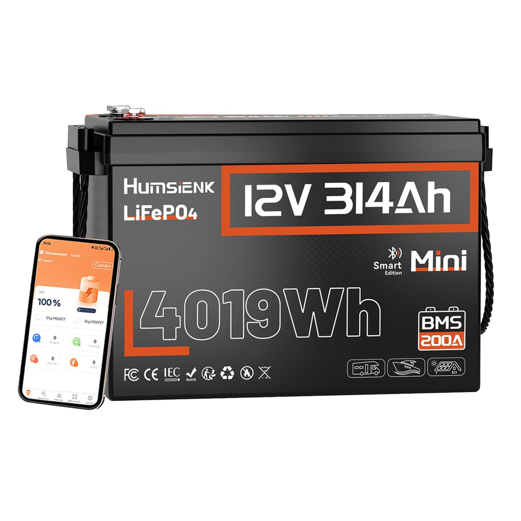 12V 300Ah LiFePO4 Lithium Battery with Bluetooth M544