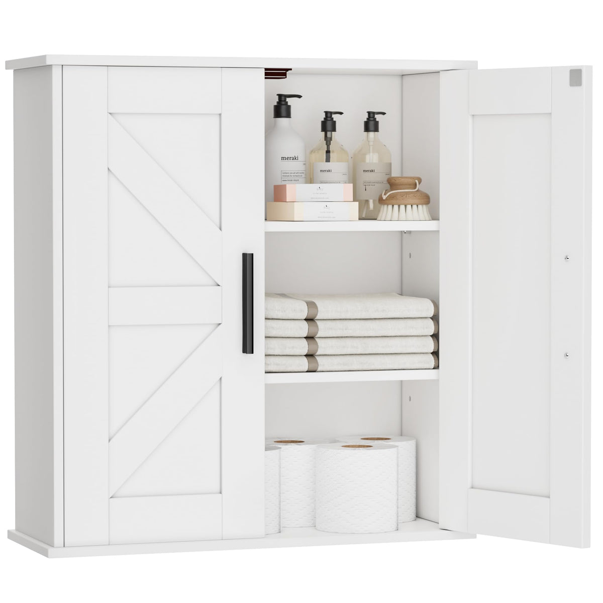 Bathroom Wall Cabinet with Adjustable Shelves X663766