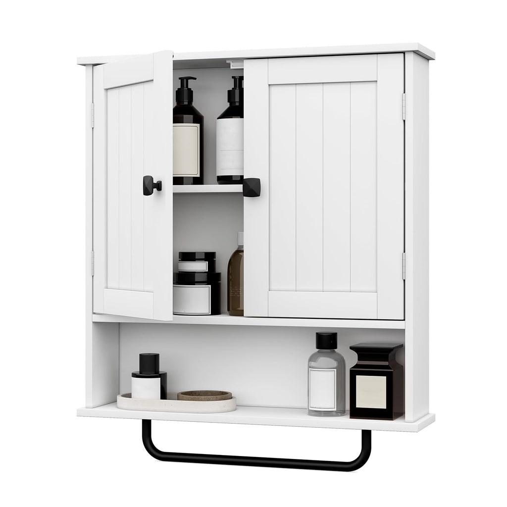 Wall Mounted Medicine Cabinet with Towels Bar O751674