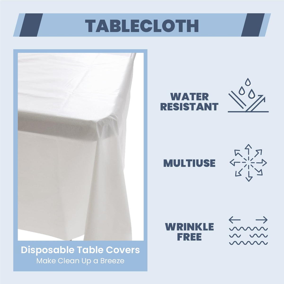 6FT Folding Picnic Table with Tablecloth G8271