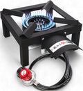 High Pressure Single Propane Burner with Heat Shield Y534221