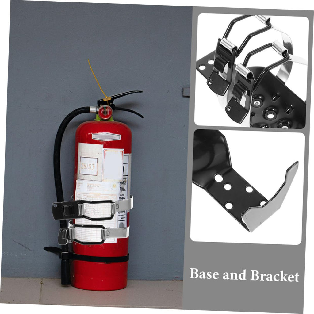2pcs Fire Extinguisher Mounting Holder Wall Bracket L4406