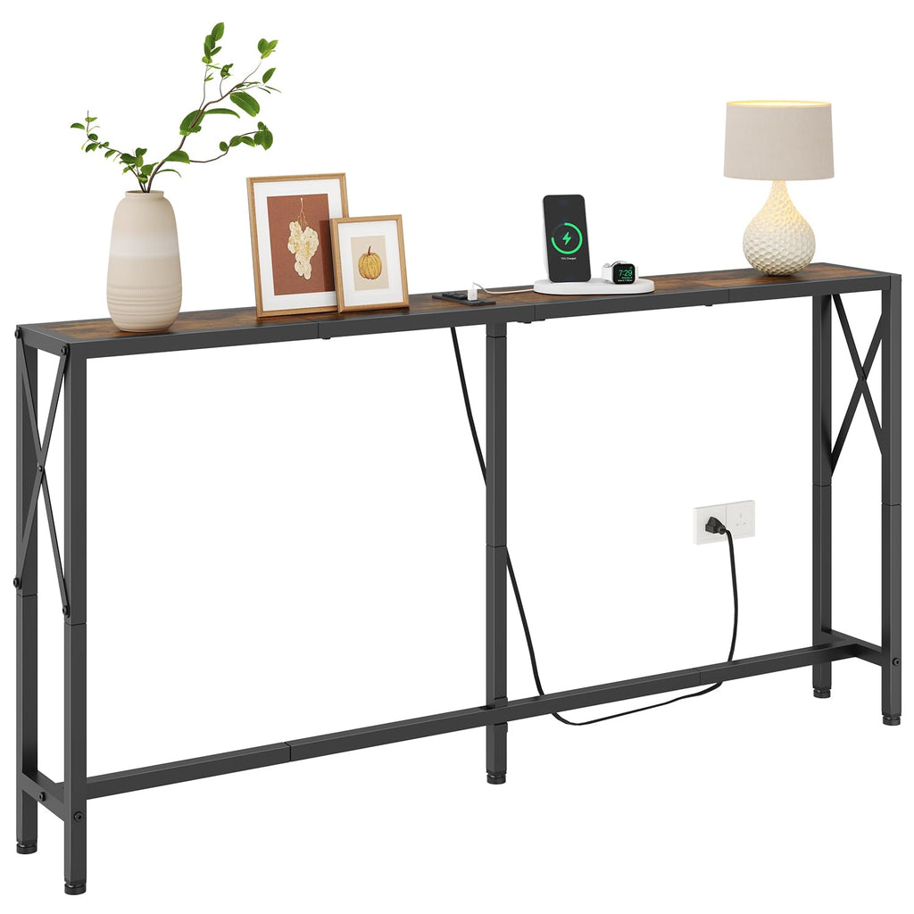 Narrow Console Table with Socket Z209680