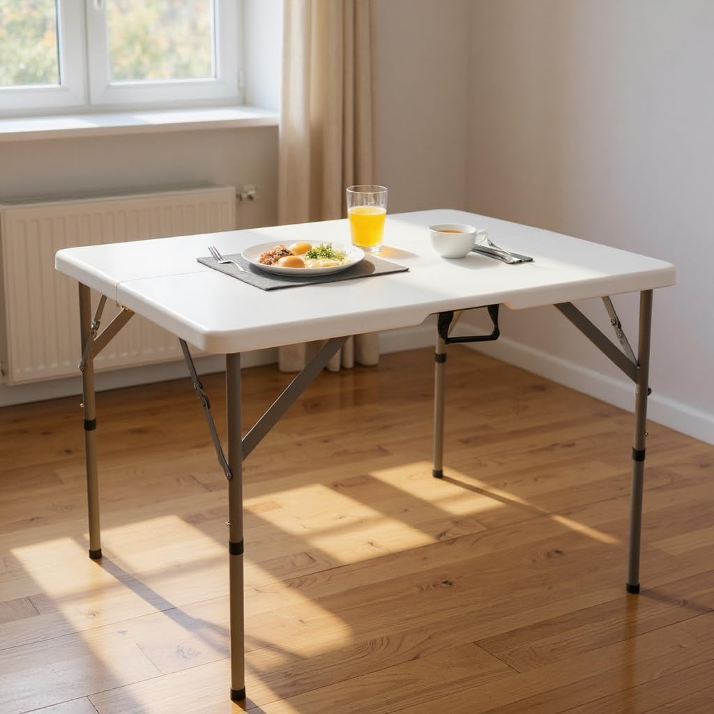 34 inch White Folding Plastic Table O61274