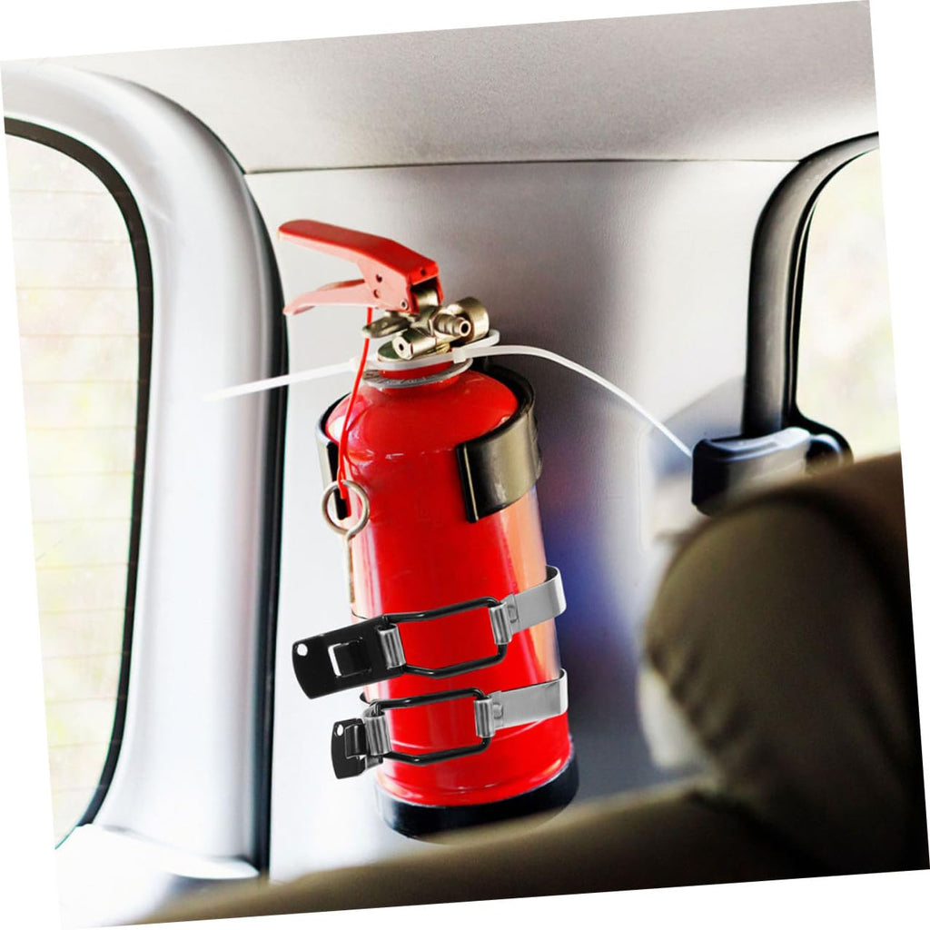 2pcs Fire Extinguisher Mounting Holder Wall Bracket L4406