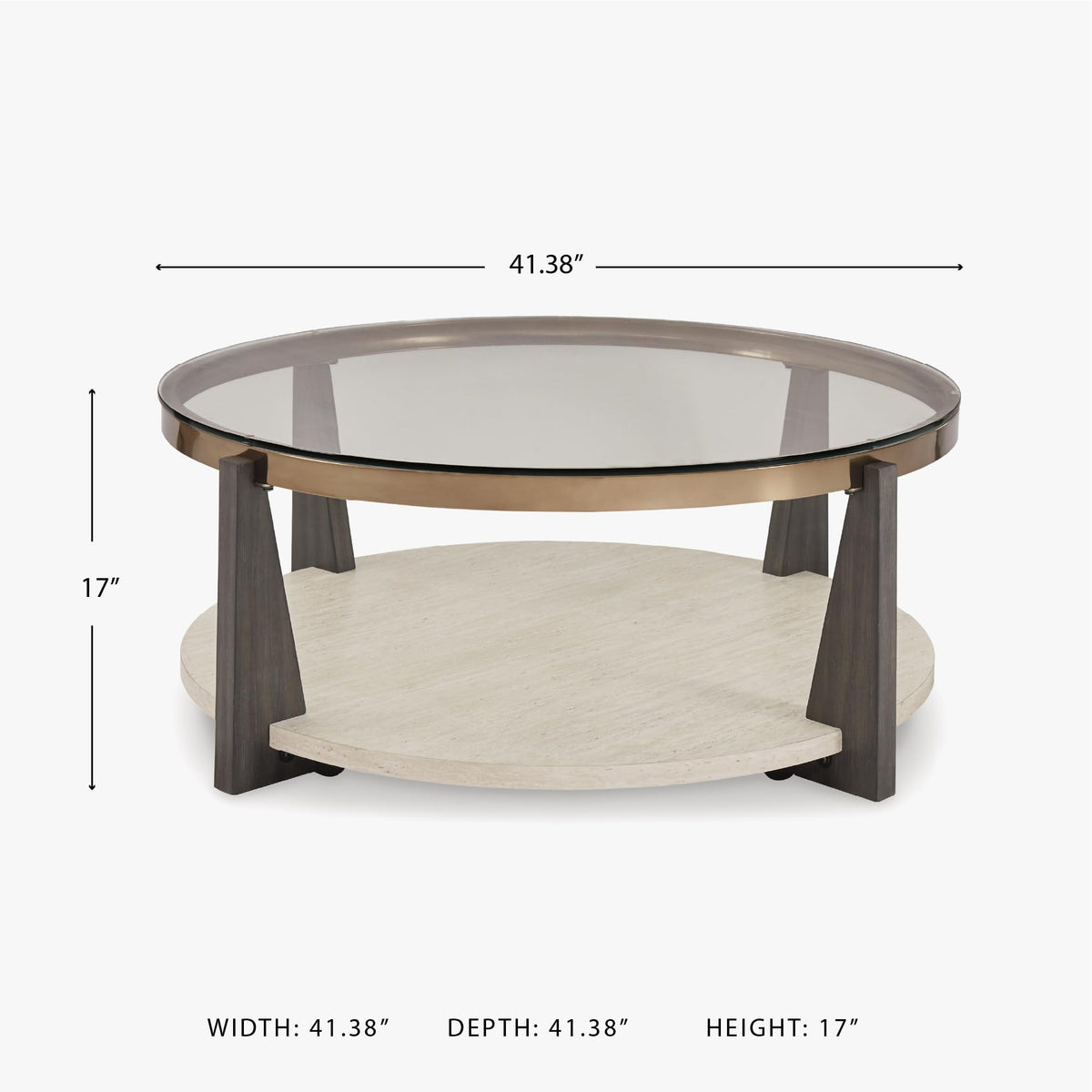 Round Glass Coffee Table W55316