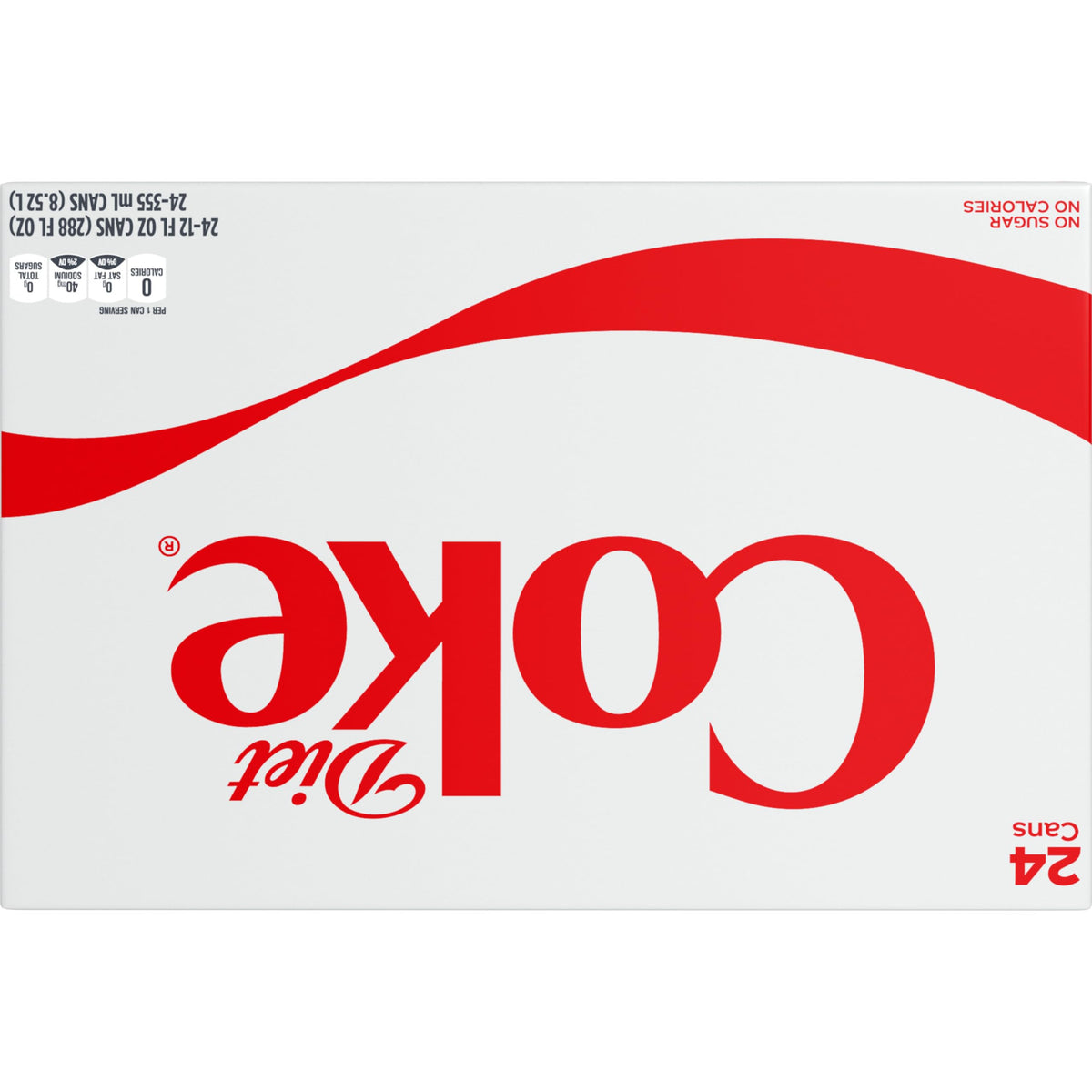 Diet Coke Soda Soft Drink Cans, 12 fl oz, 24 Pack Z929698