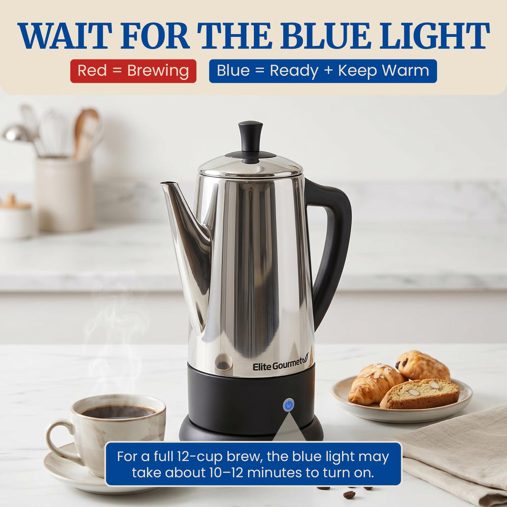 12-Cup Electric Coffee Percolator E7917