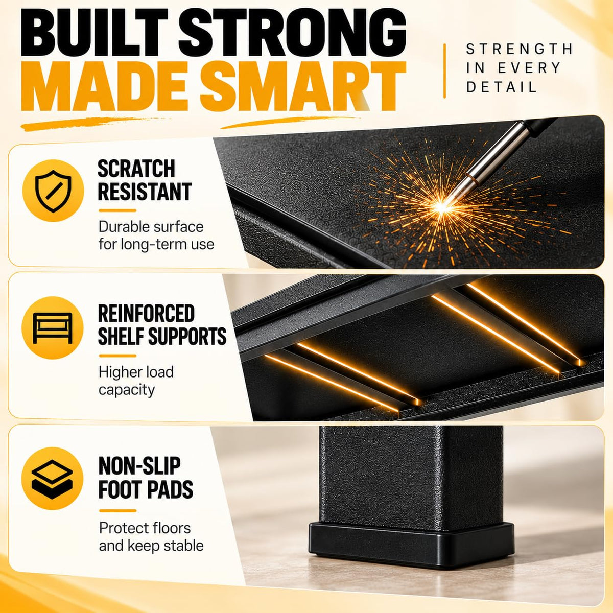 Metal Adjustable Heavy Duty Bookshelf L2062
