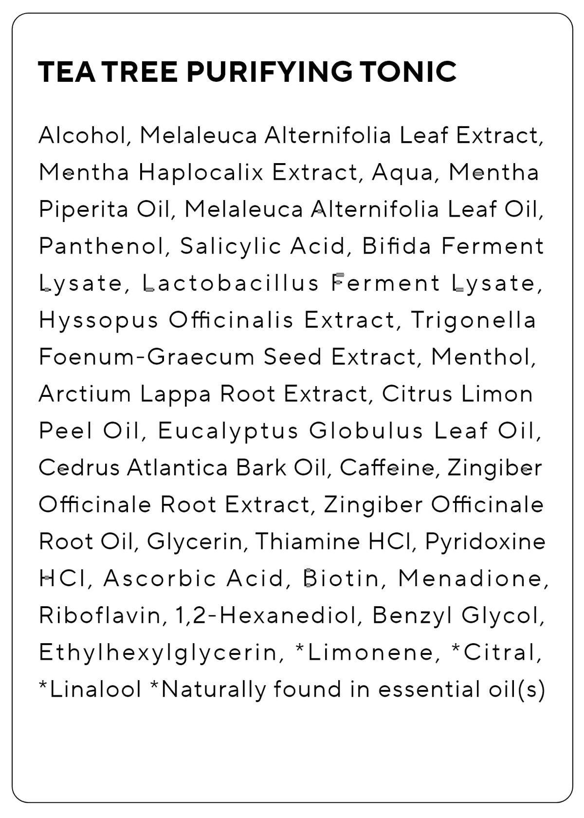 Tea Tree Purifying Tonic 3.38 oz T813352
