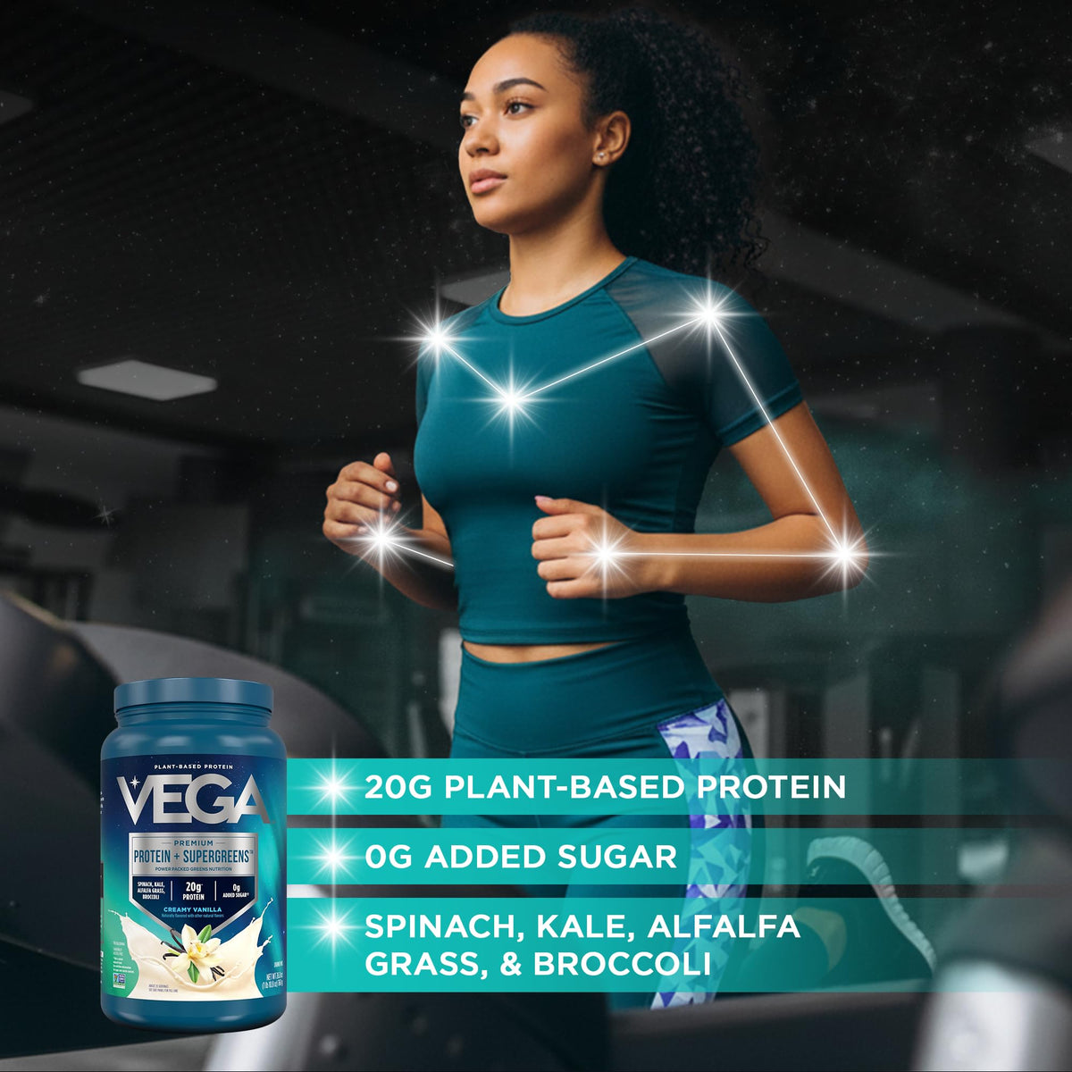 Creamy Vanilla Vegan Protein Powder 26.9 oz F808