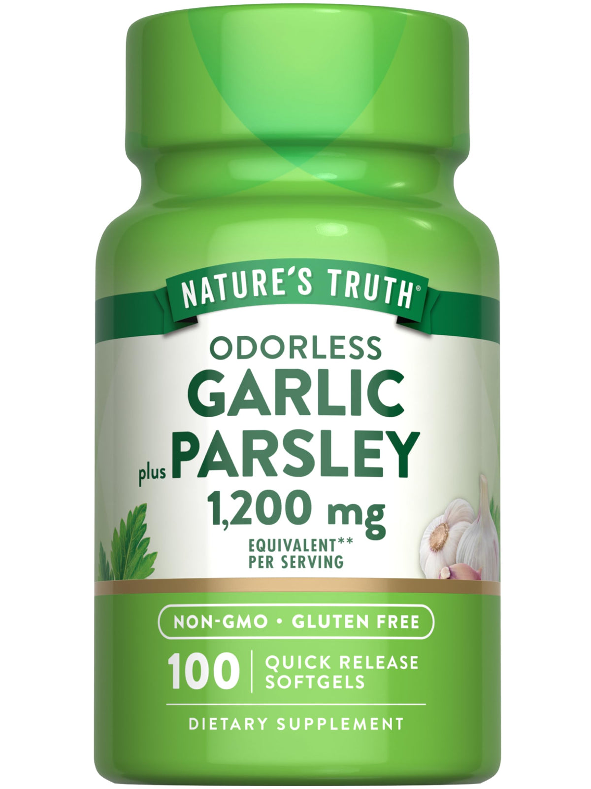 Odorless Garlic and Parsley 100 Softgels G600610