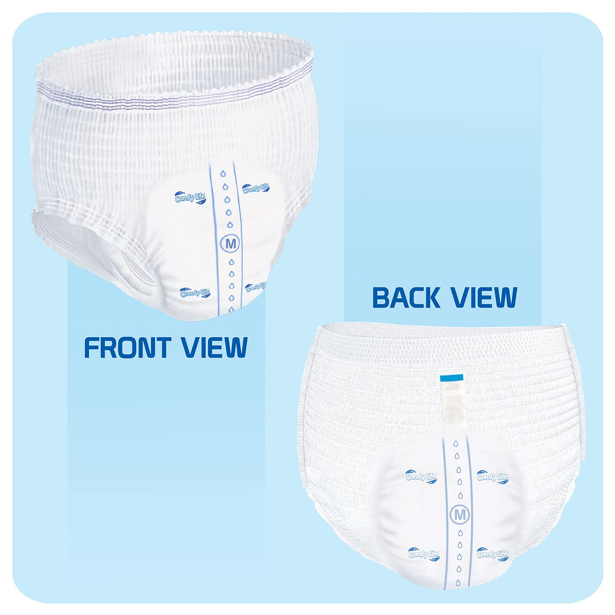 Adult Diaper Incontinence Pull Up Pants Medium Pack of 12 P5899