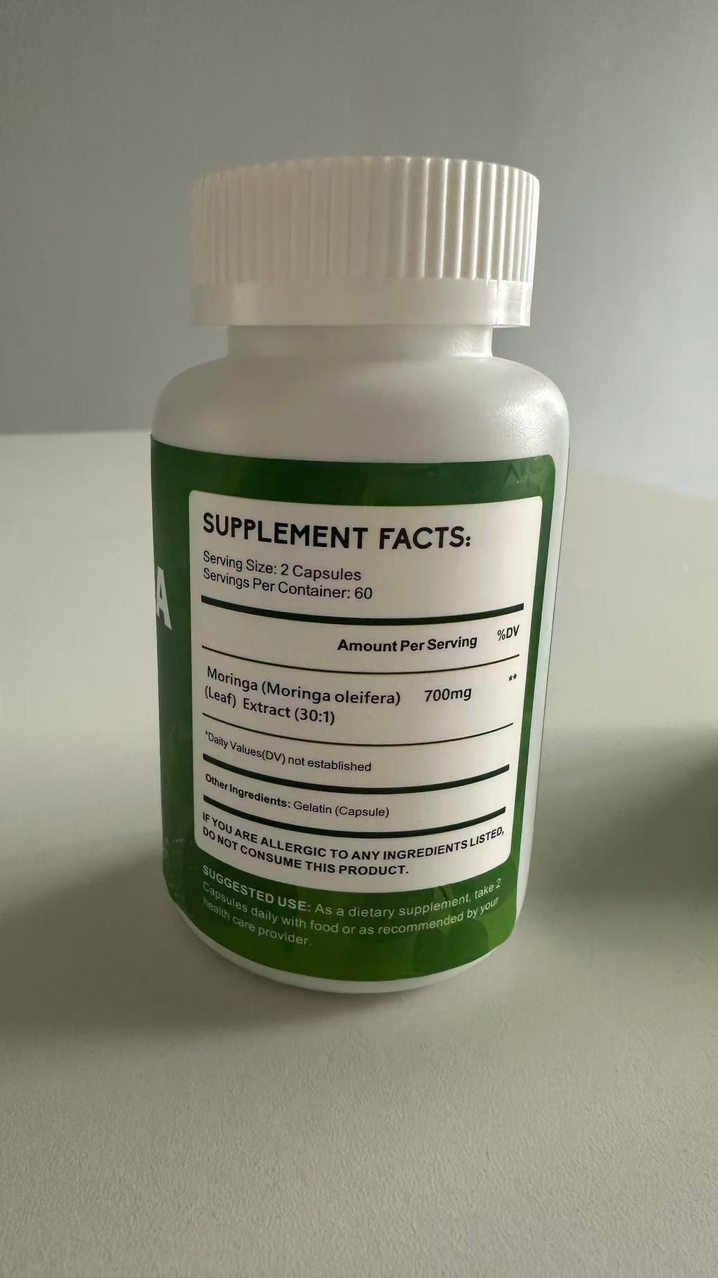 Moringa Oleifera Leaf Extract 120 Capsules 700 mg M405