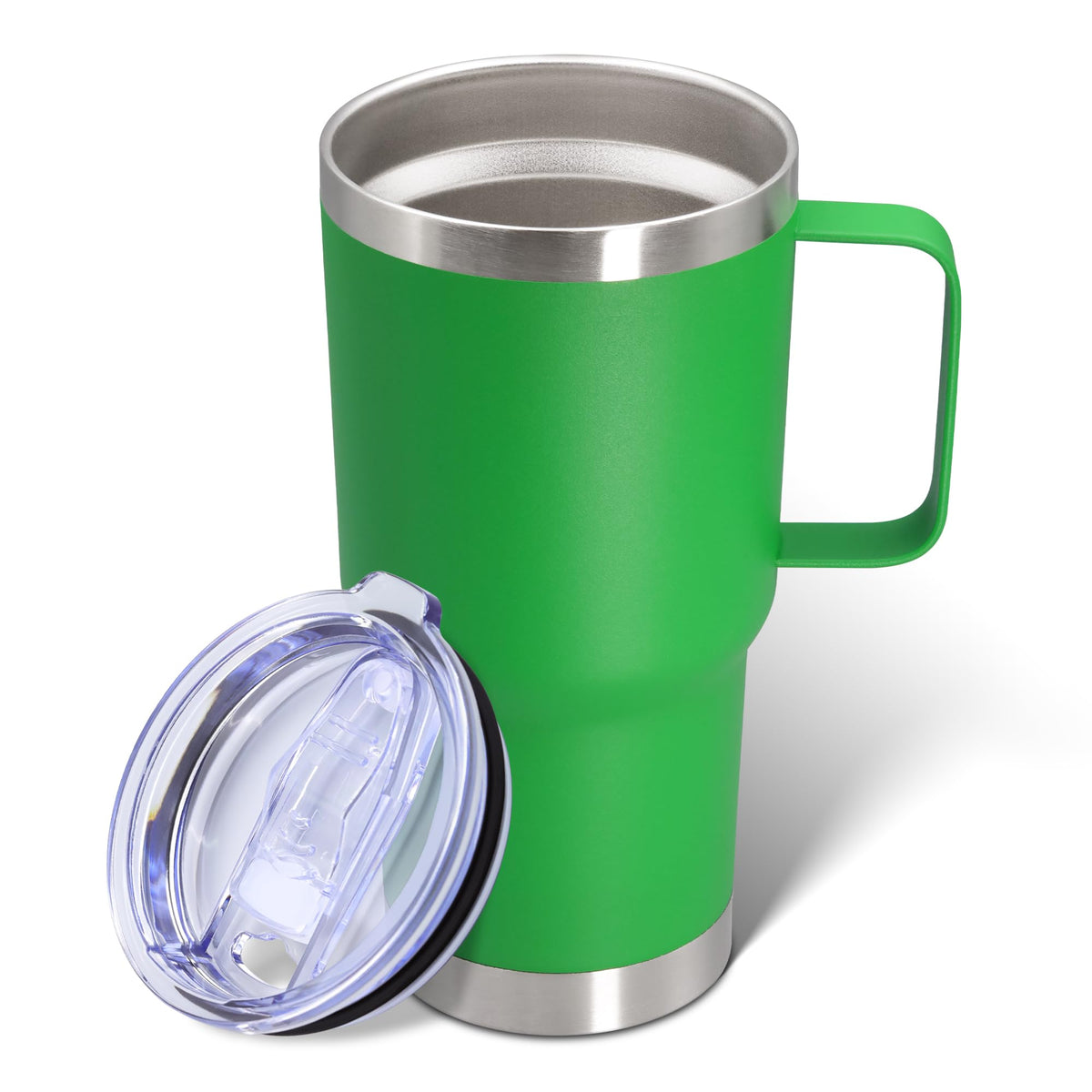 20 oz Insulated Tumbler with Handle and Lid Green Z555754