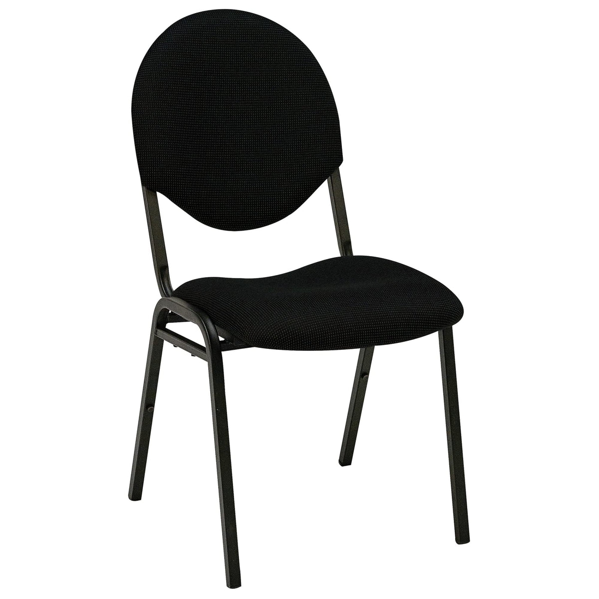 Black Fabric Stacking Chair R465182