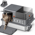 XXXL Stainless Steel Litter Box with Lid R735568