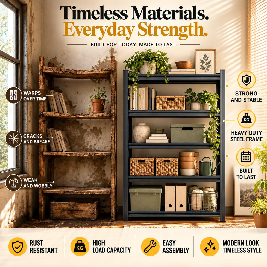 Metal Adjustable Heavy Duty Bookshelf L2062