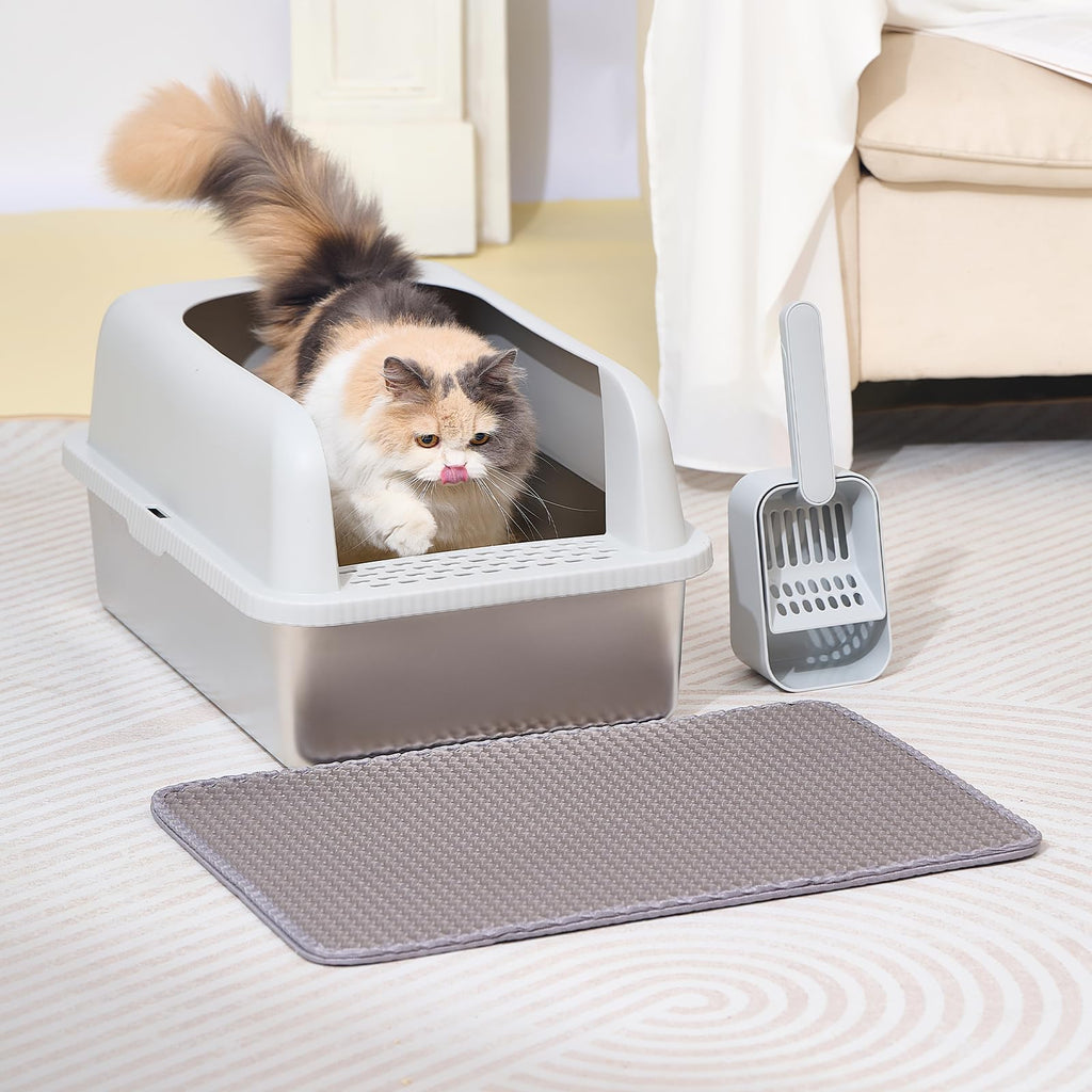 Stainless Steel Cat Litter Box with Lid C462065
