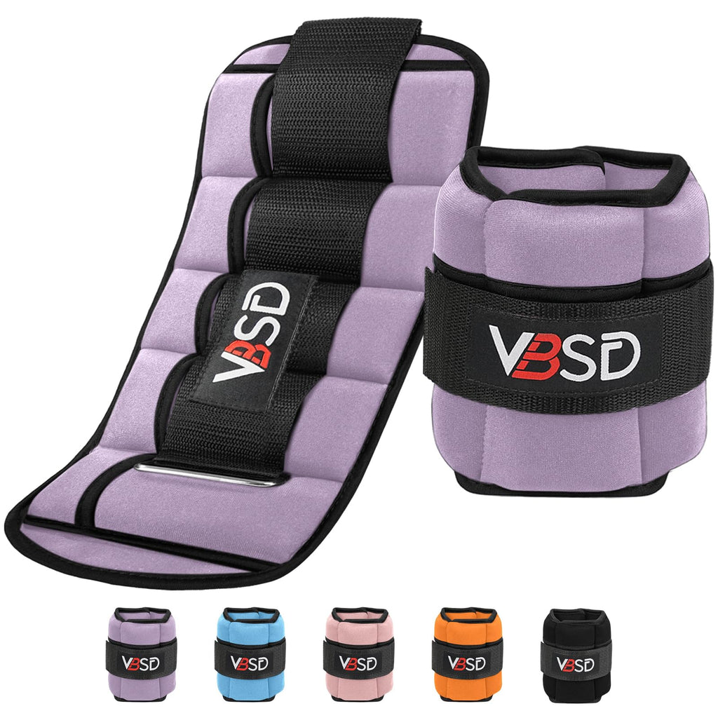 Adjustable Ankle Weights 10lb 1 Pair Lavender I1151