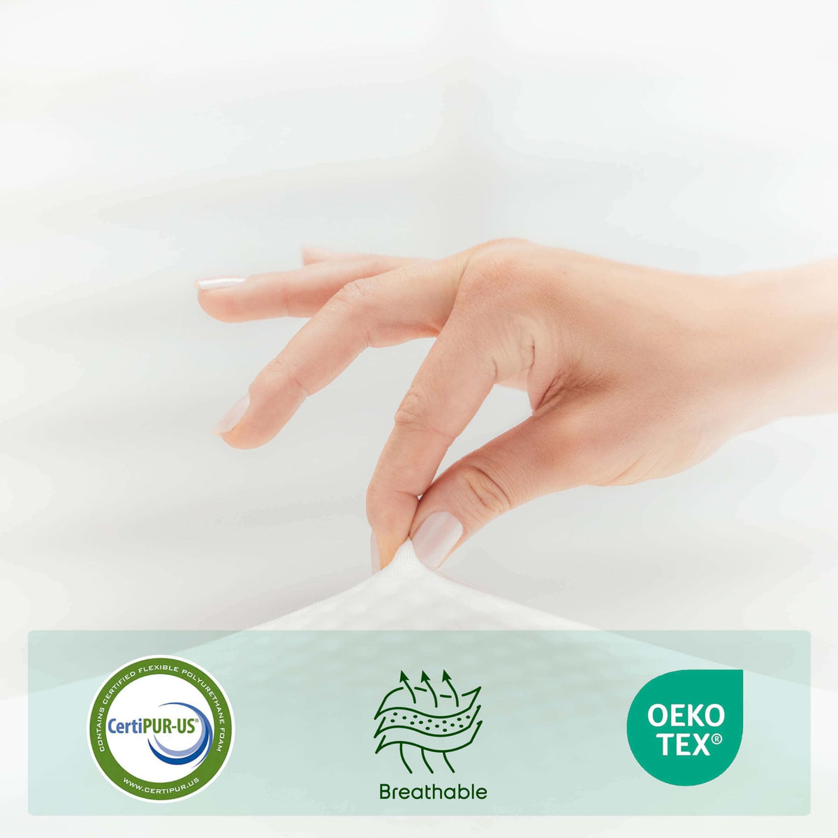 Green Tea 8 Inch Cooling Graphite Memory Foam Twin Mattress Z204