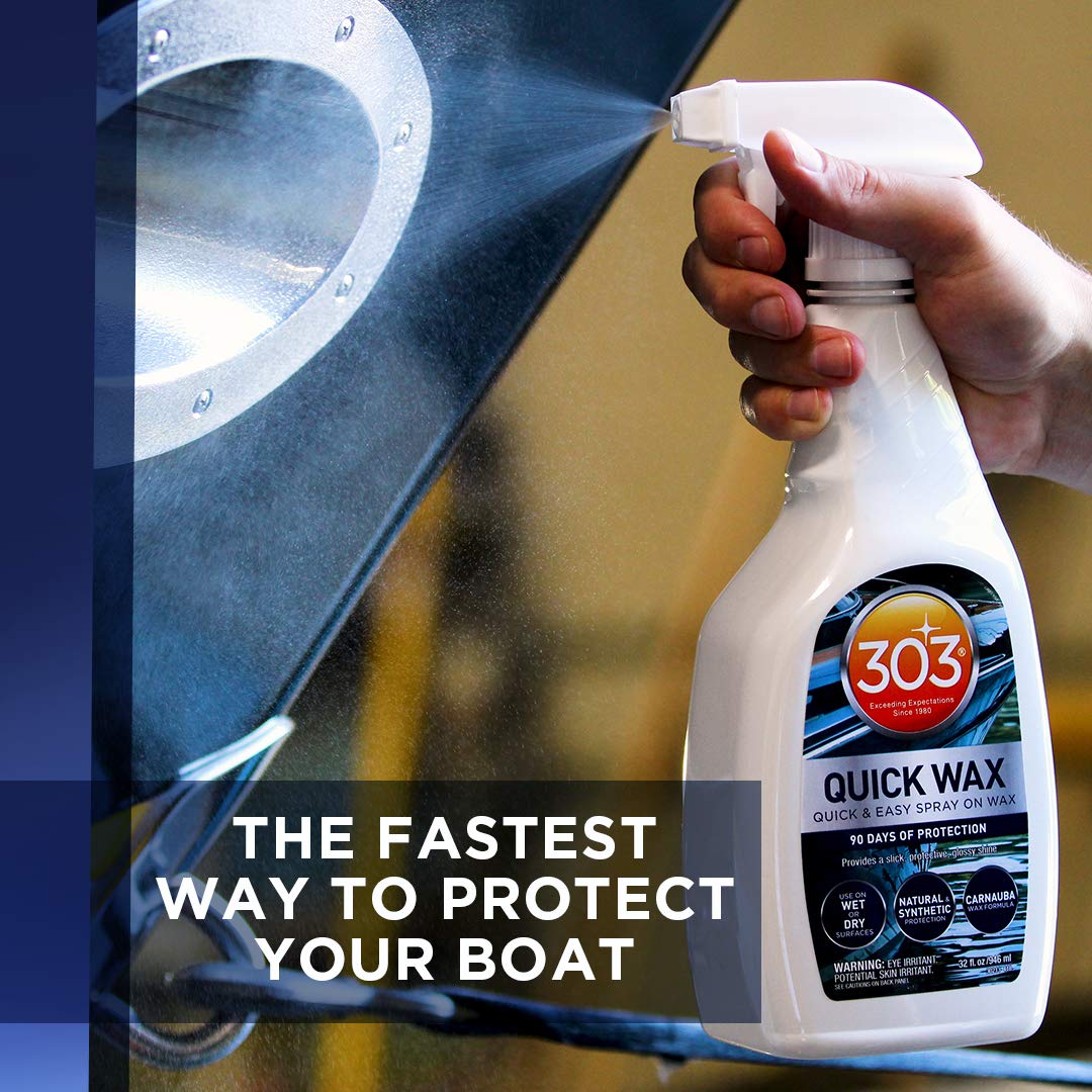 Marine Quick Wax Spray On Carnauba Wax 32 fl. oz. 6 Pack E226