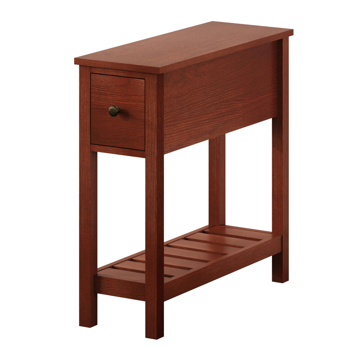 Narrow Side Table with Drawer Set of 2 V863708
