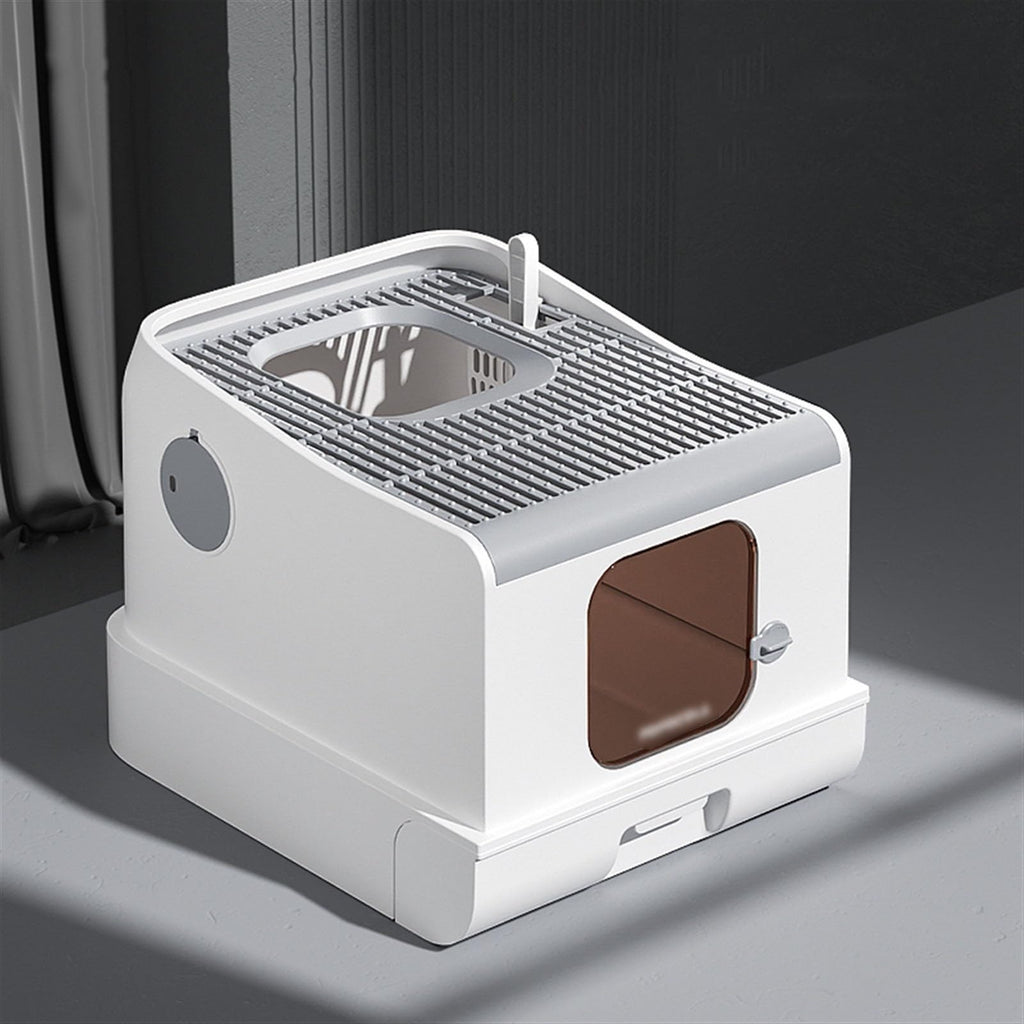 Fully Enclosed Extra Large Cat Litter Box with Lid A8969
