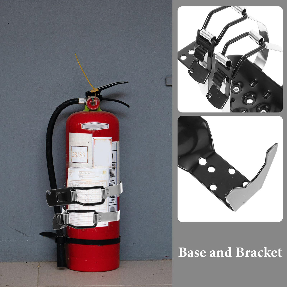 Wall Fire Extinguisher Holder Metal Hanger 2.5LBS V853