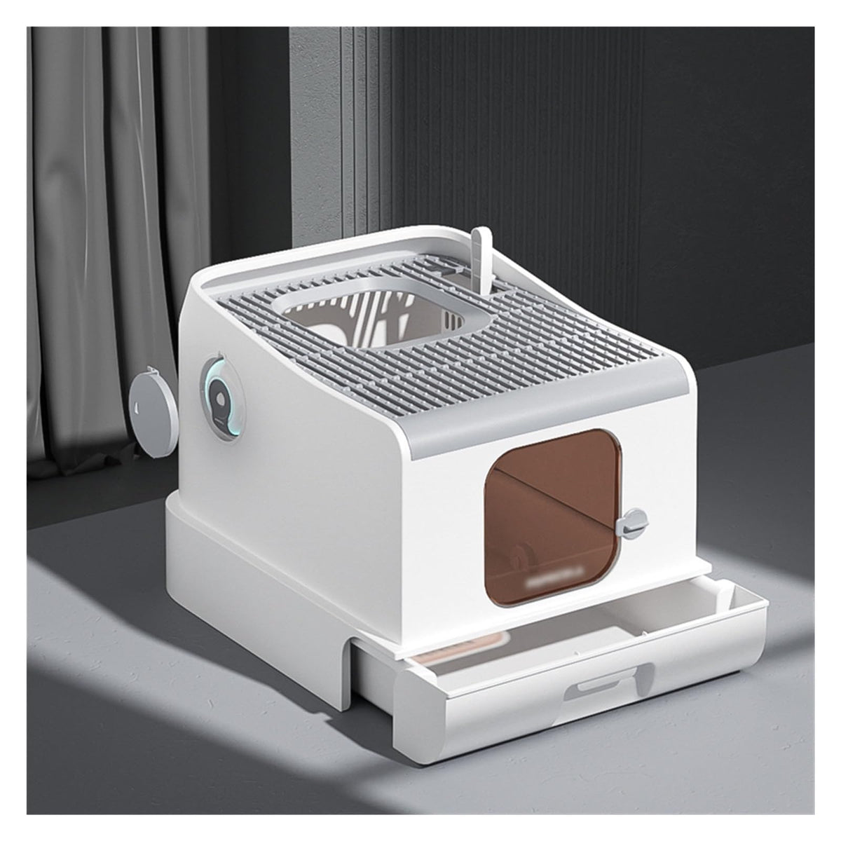 Fully Enclosed Extra Large Cat Litter Box with Lid A8969