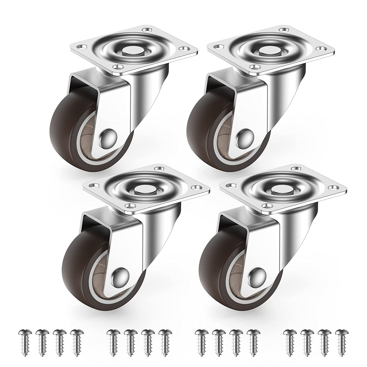 1inch Small Caster Wheels Set of 4 Y455219