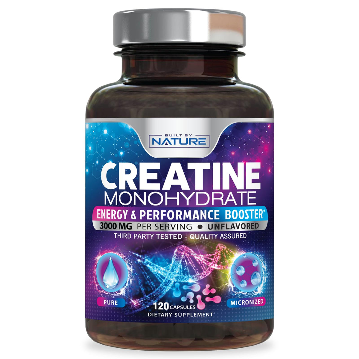 Micronized Creatine Monohydrate 120 Capsules H15804