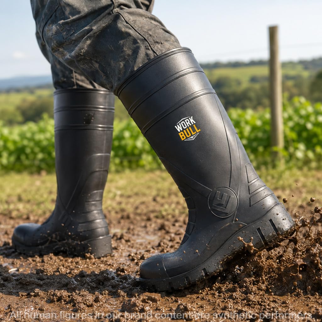 Men's Steel Toe Waterproof Knee High Work Boots K92722