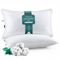 King Size Down Alternative Pillows Set of 2 Cotton Cover 20"x36" P931