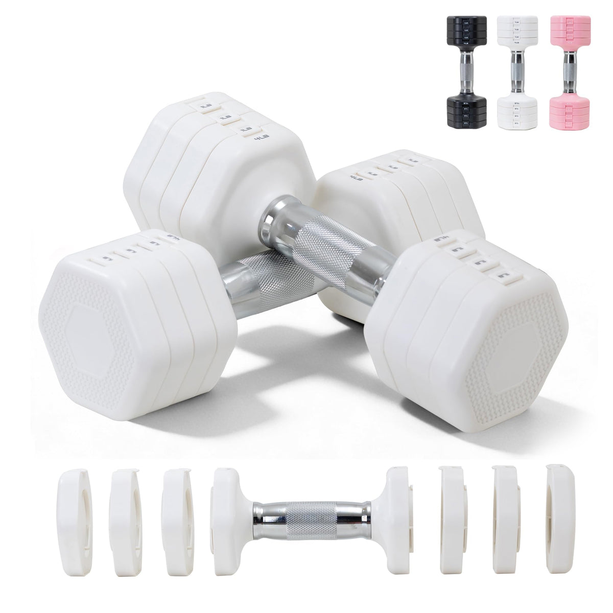 Adjustable Dumbbell Set of 2 Total 20 Lbs X963